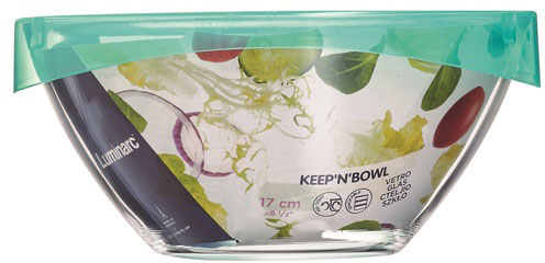 Контейнер LUMINARC Keep'N'Box салатник з кришкою 1.1 л 17 см (P3672)